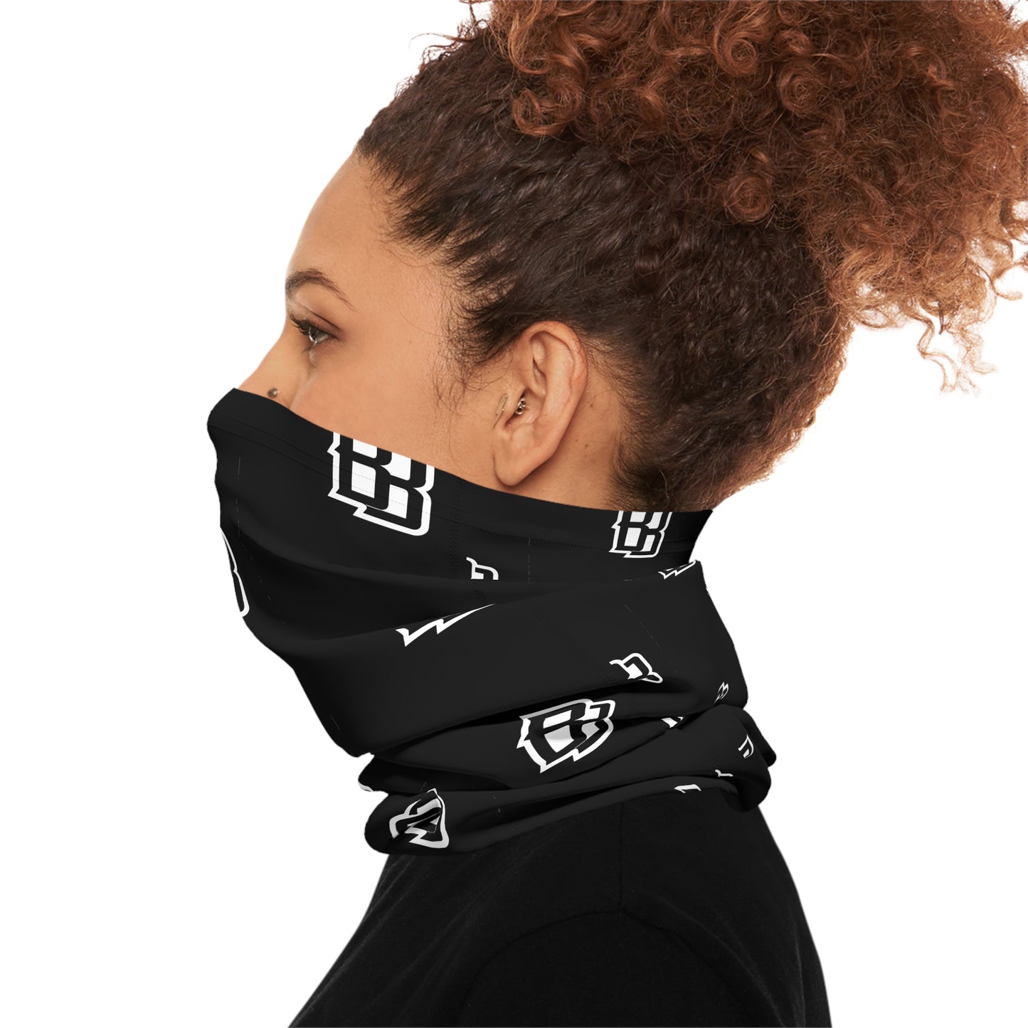 Black 'BB' Logo Neck Gaiter