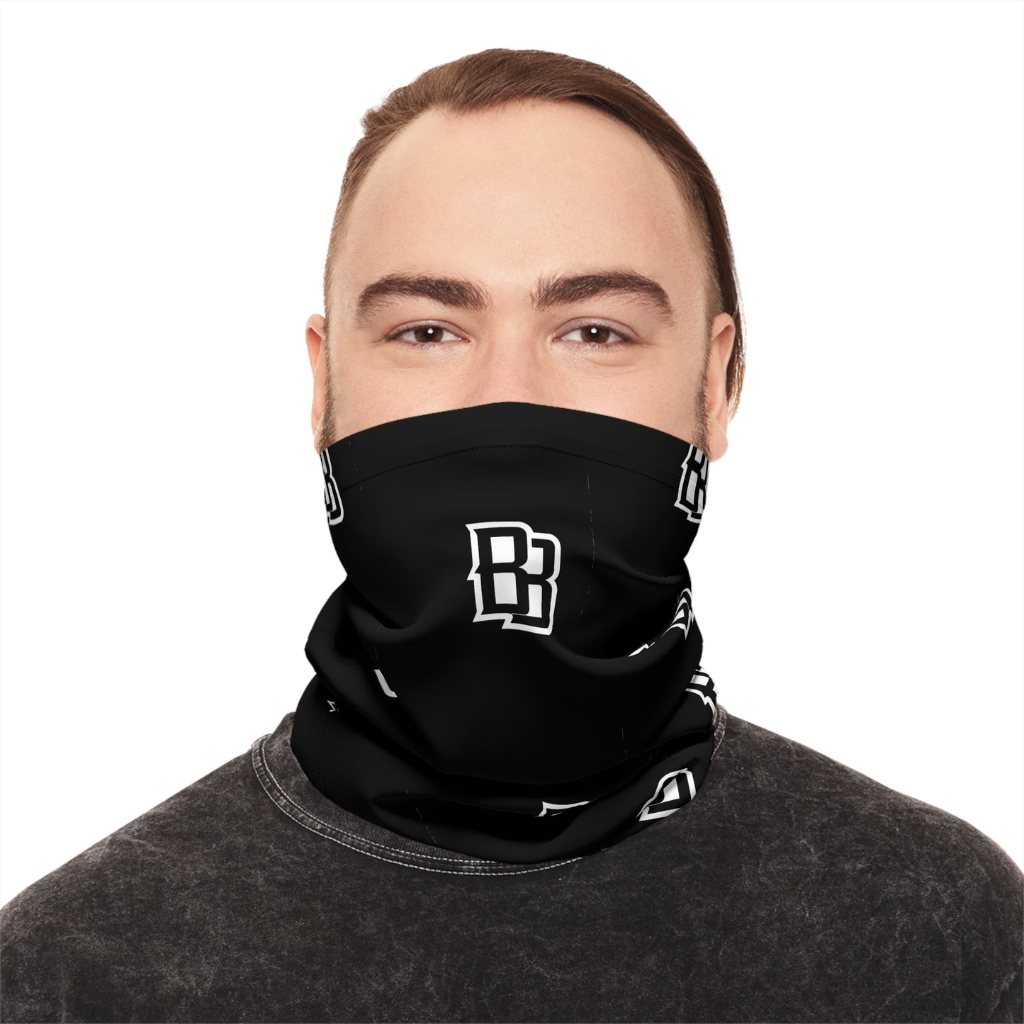 Black 'BB' Logo Neck Gaiter