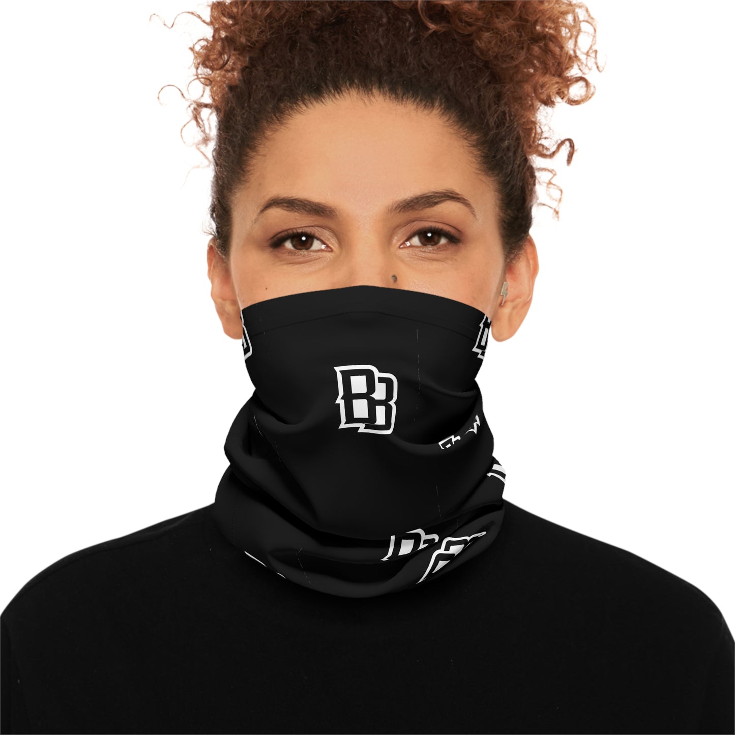 Black 'BB' Logo Neck Gaiter