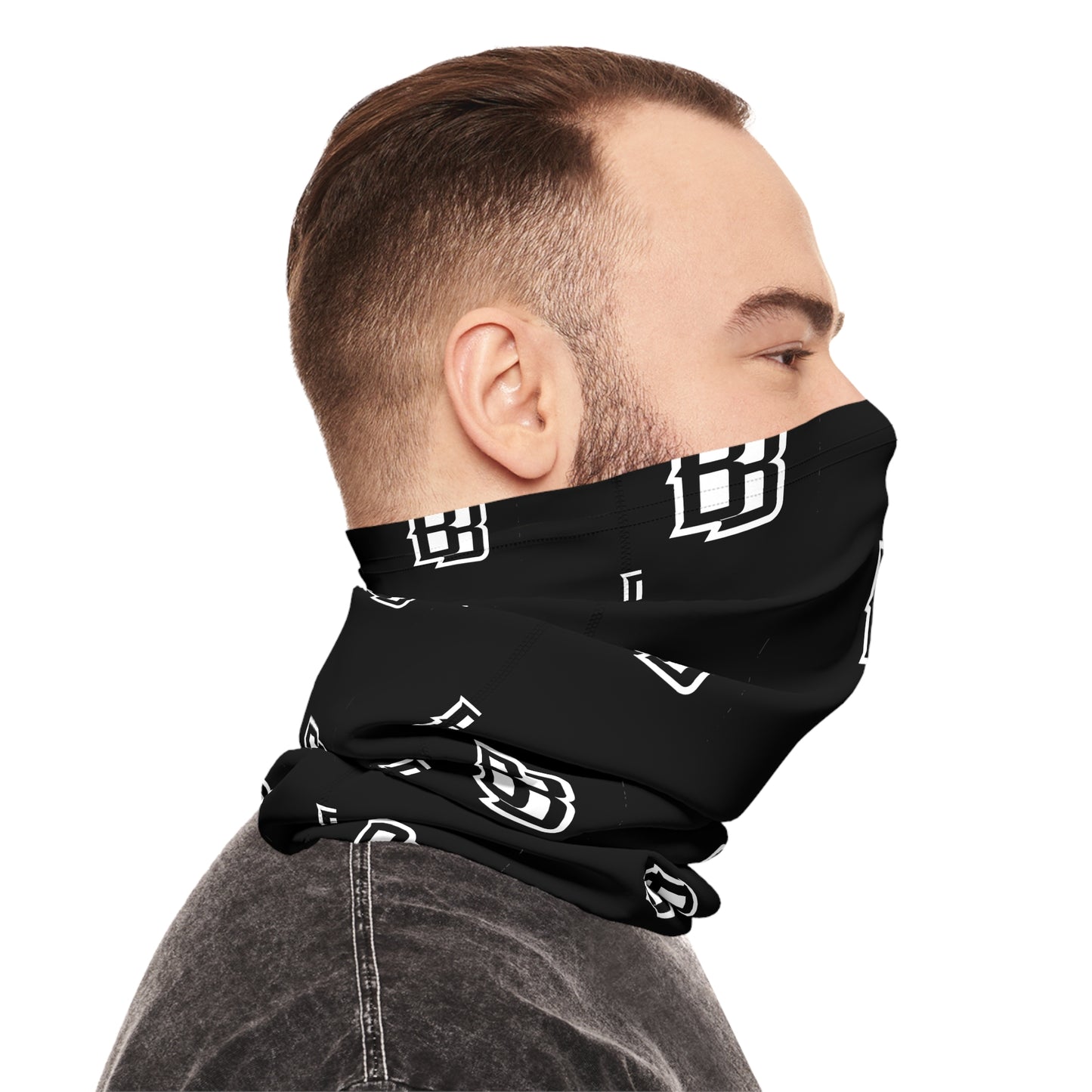 Black 'BB' Logo Neck Gaiter